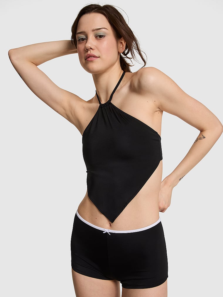 Топ бикини Maya с бретелькой через шею Pink By Frankies Bikinis, черный
Топ бикини Maya с бретелькой через шею Pink By Frankies Bikinis, черный