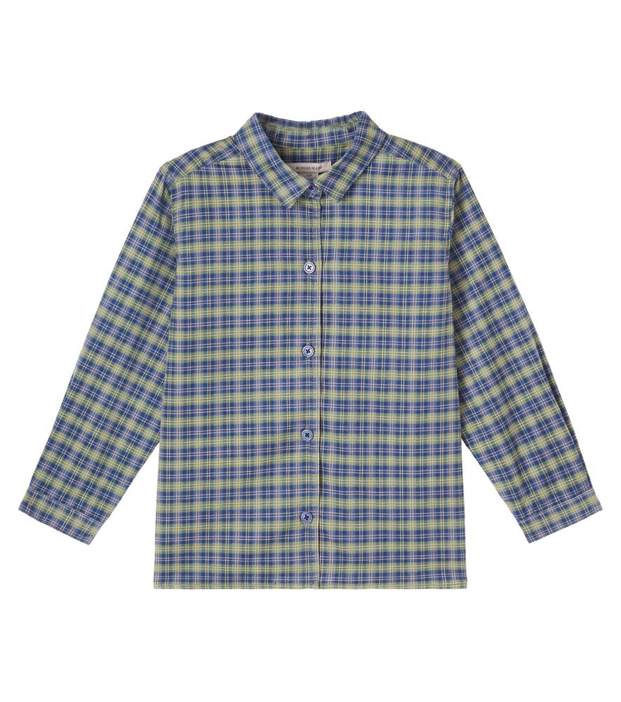 Хлопковая рубашка с клеткой кара Konges Sløjd, Laurel Blue Check
Хлопковая рубашка с клеткой кара Konges Sløjd, Laurel Blue Check