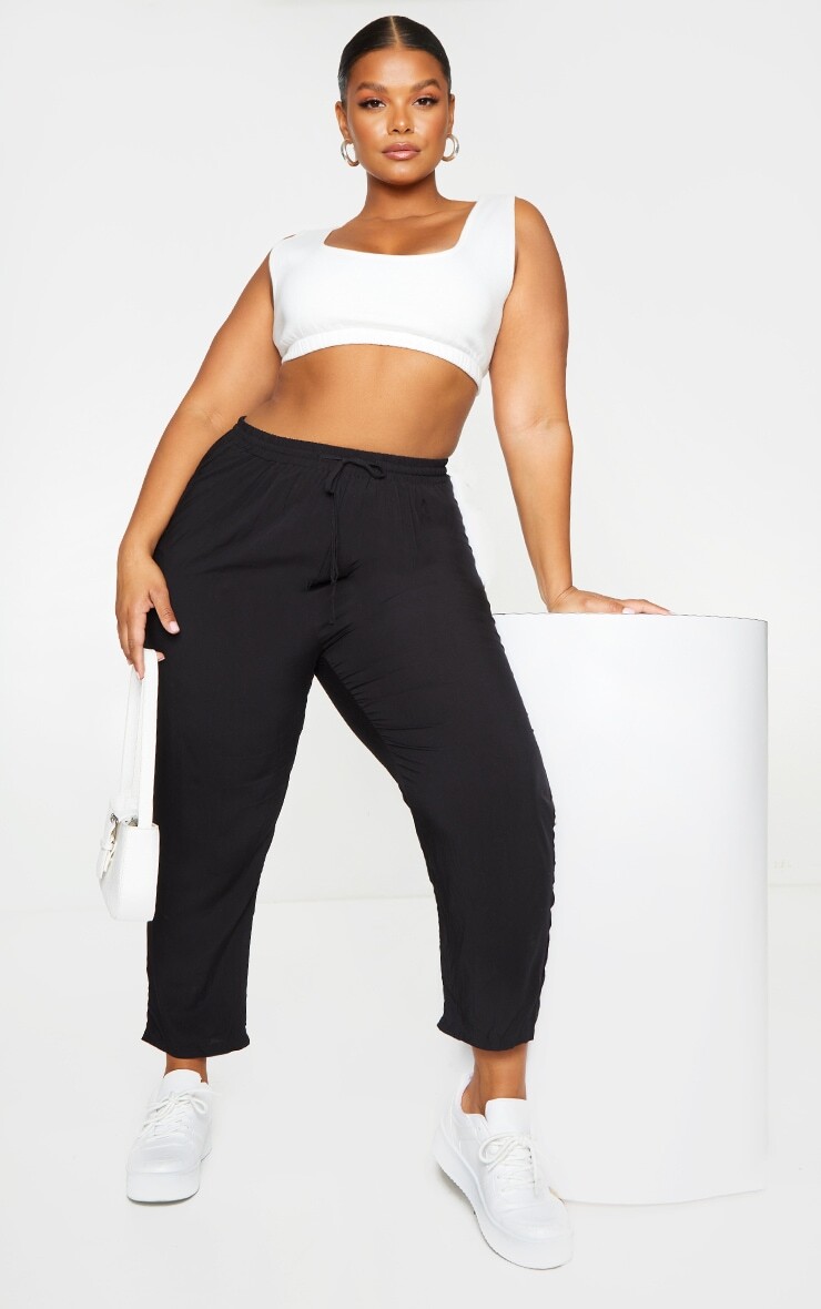 PrettyLittleThing Плюс черные повседневные брюки, Черный, PrettyLittleThing Плюс черные повседневные брюки
PrettyLittleThing Плюс черные повседневные брюки, Черный, PrettyLittleThing Плюс черные повседневные брюки