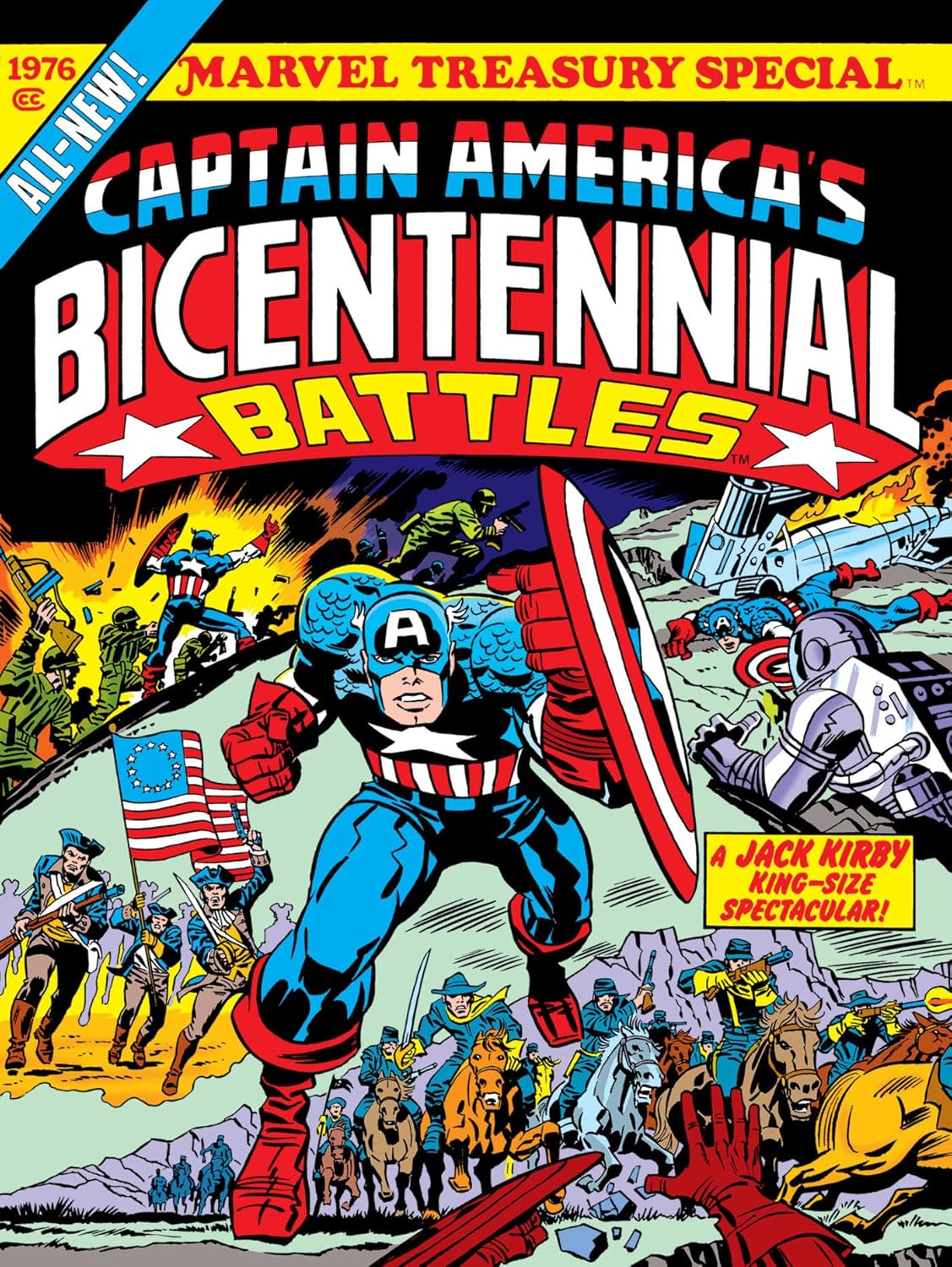 CAPTAIN AMERICA'S BICENTENNIAL BATTLES: ALL-NEW MARVEL TREASURY EDITION
CAPTAIN AMERICA'S BICENTENNIAL BATTLES: ALL-NEW MARVEL TREASURY EDITION