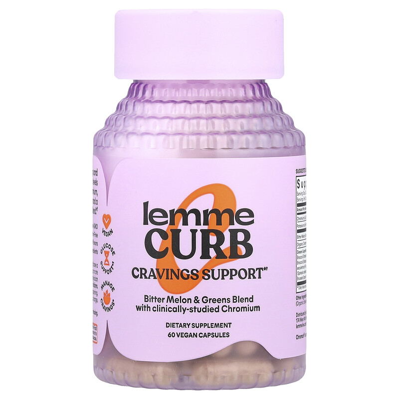 Lemme, Curb Cravings Support, 60 веганских капсул
Lemme, Curb Cravings Support, 60 веганских капсул