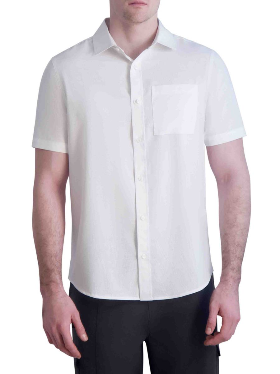 Рубашка с коротким рукавом и застежкой на пуговицы Karl Lagerfeld Paris, белый
Рубашка с коротким рукавом и застежкой на пуговицы Karl Lagerfeld Paris, белый