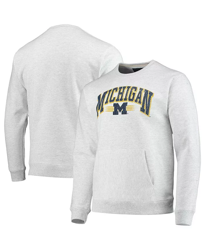 Мужская серая меланжевая толстовка Michigan Wolverines Upperclassman с карманом League Collegiate Wear
Мужская серая меланжевая толстовка Michigan Wolverines Upperclassman с карманом League Collegiate Wear