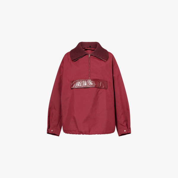 Куртка-анорак Gucci с тисненым логотипом, красный
Куртка-анорак Gucci с тисненым логотипом, красный