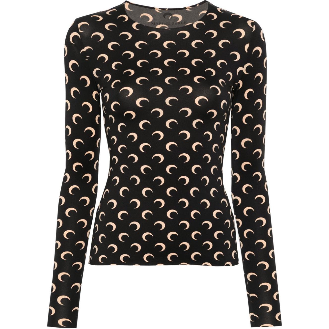 Топ с длинными рукавами и принтом "луна" Allover Moon Marine Serre, черный
Топ с длинными рукавами и принтом "луна" Allover Moon Marine Serre, черный