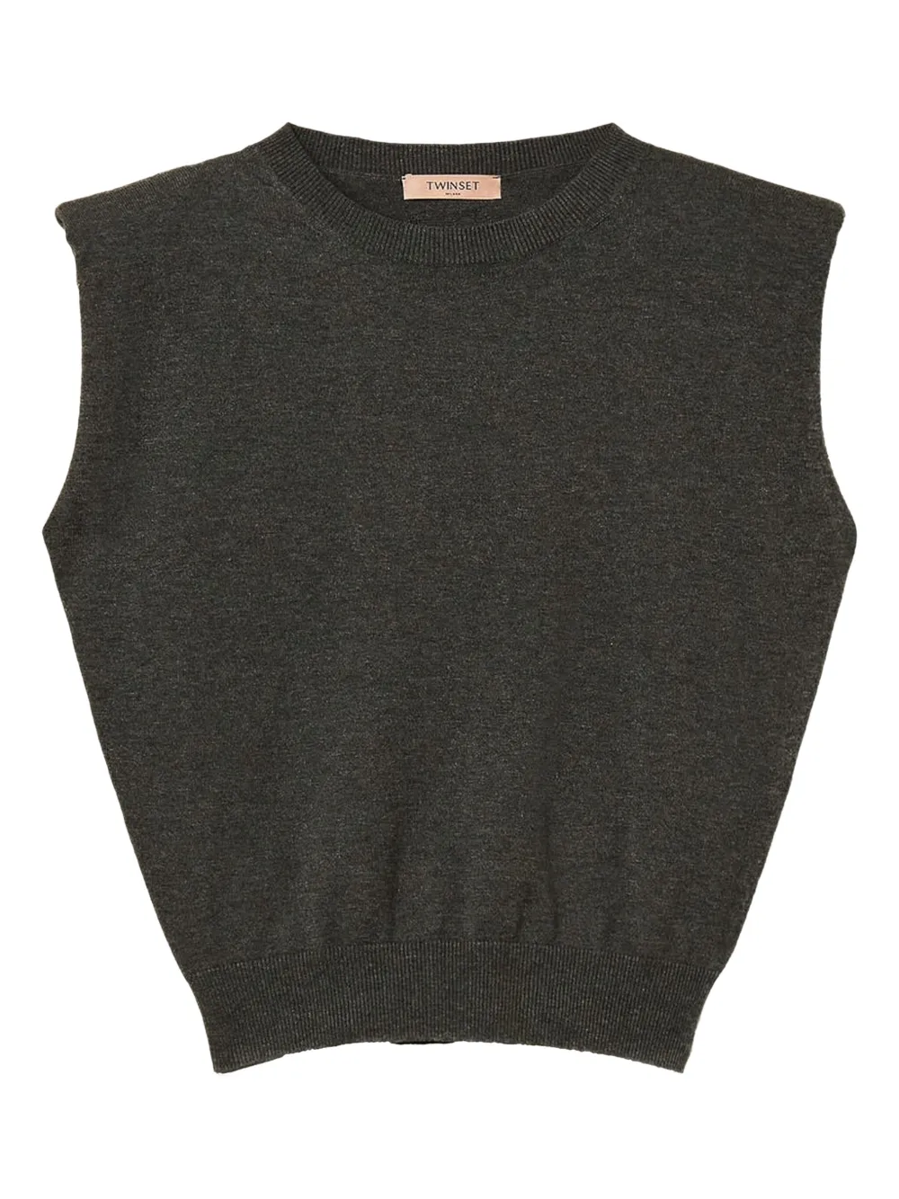 Топ с объемными плечами TWINSET, серый
Топ с объемными плечами TWINSET, серый