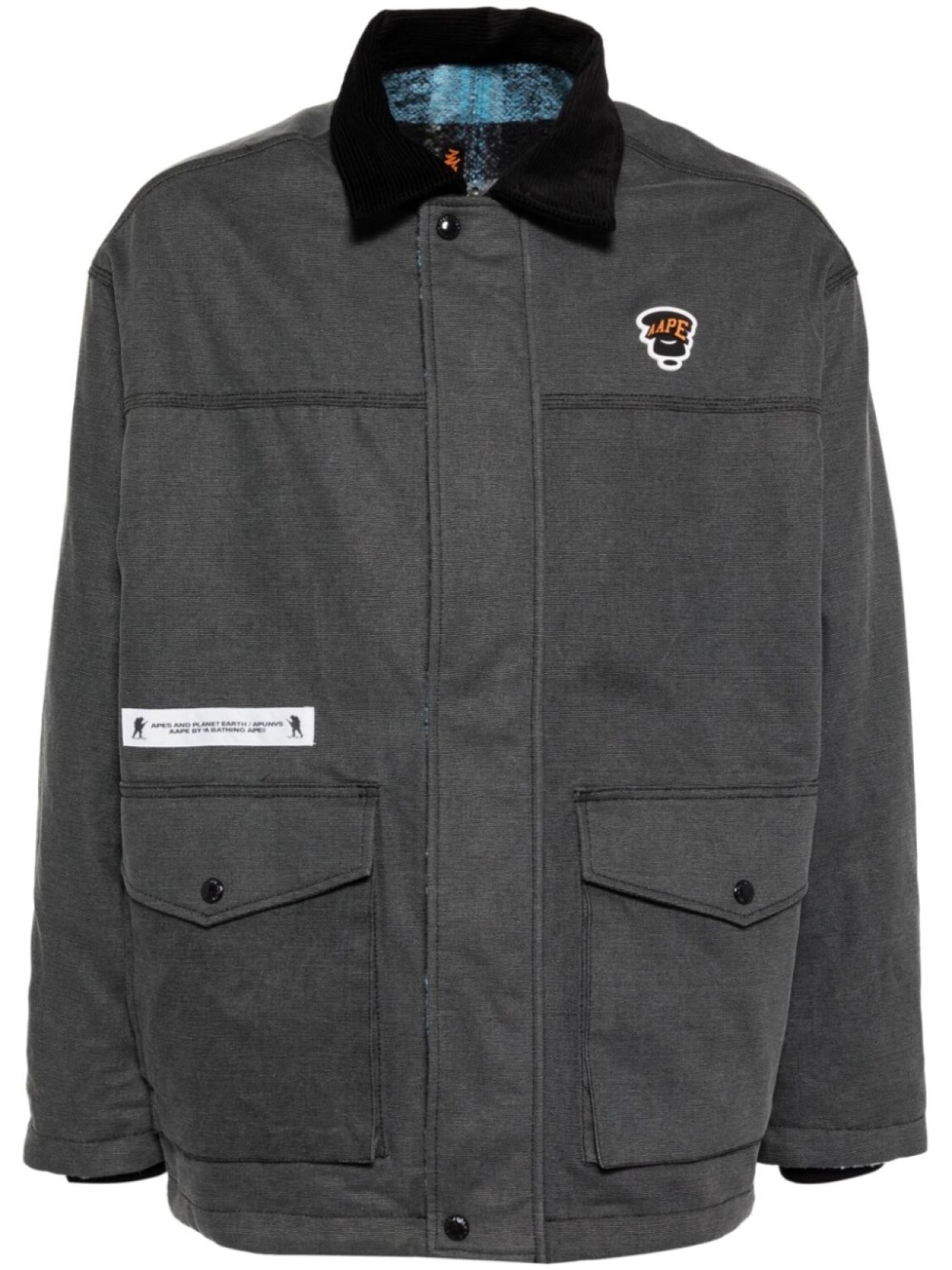 Двусторонняя куртка AAPE BY *A BATHING APE, черный 
Двусторонняя куртка AAPE BY *A BATHING APE, черный