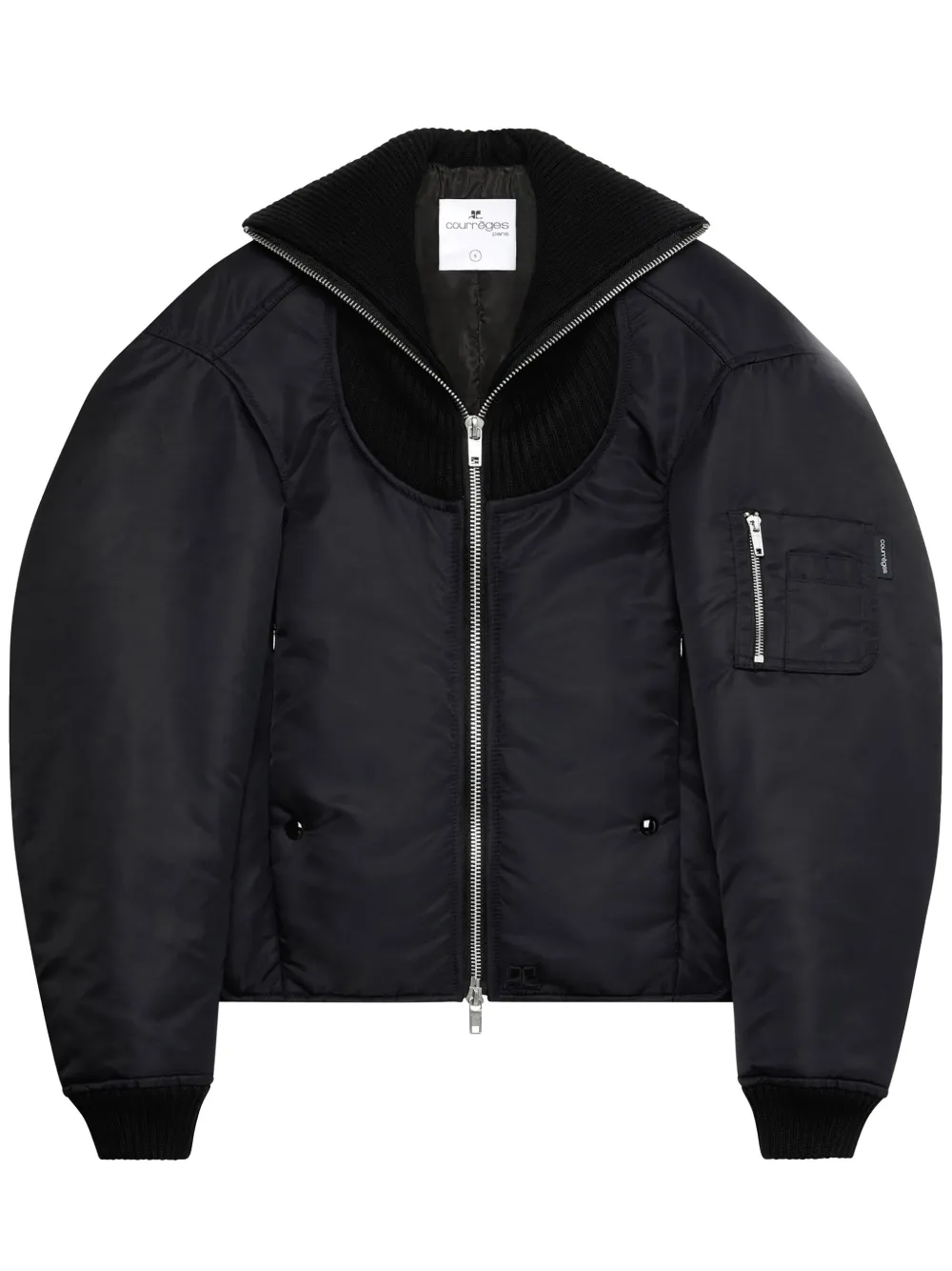 Бомбер Cocoon Courrèges, черный
Бомбер Cocoon Courrèges, черный