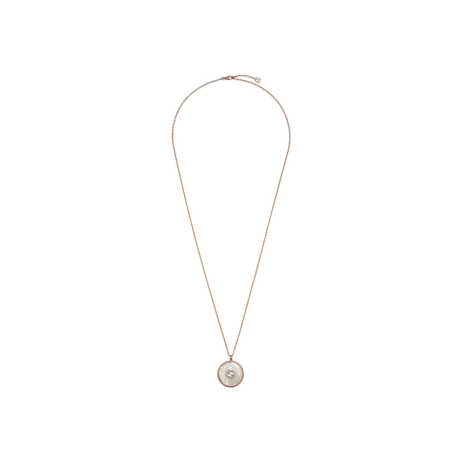 Колье Gucci Interlocking из розового золота с бриллиантами
Колье Gucci Interlocking из розового золота с бриллиантами