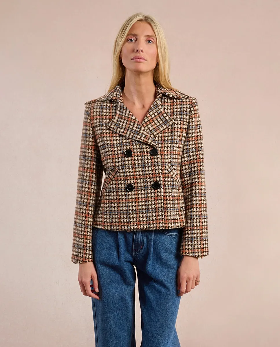 Женское пальто с длинными рукавами в клетку Molly Bracken, коричневый
Женское пальто с длинными рукавами в клетку Molly Bracken, коричневый