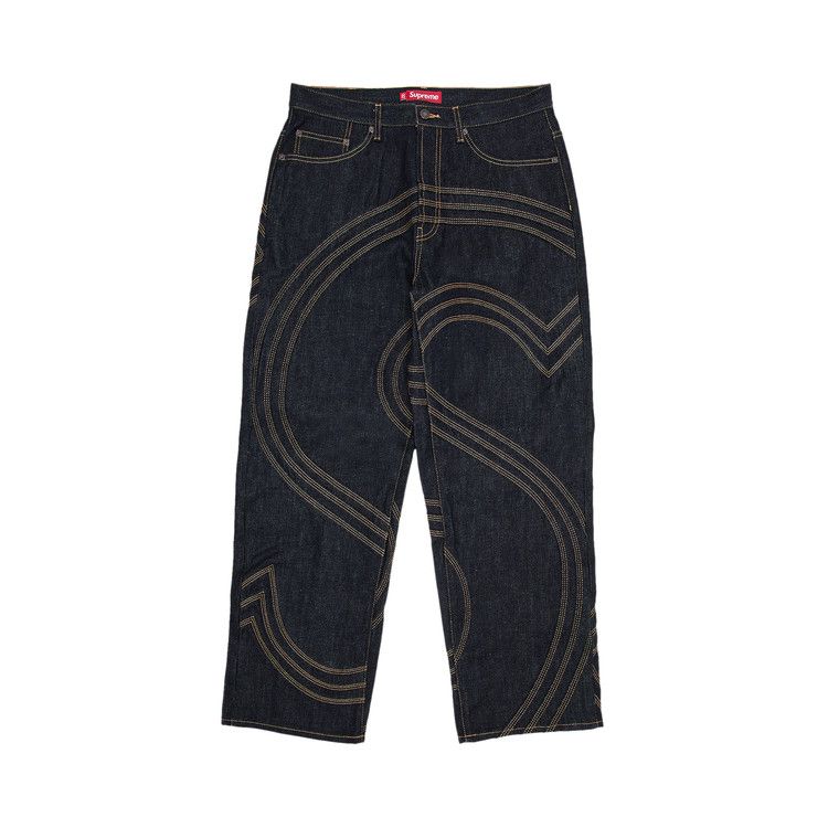 Джинсы Supreme S Logo Rigid Baggy Jean 'Rigid Indigo'
Джинсы Supreme S Logo Rigid Baggy Jean 'Rigid Indigo'