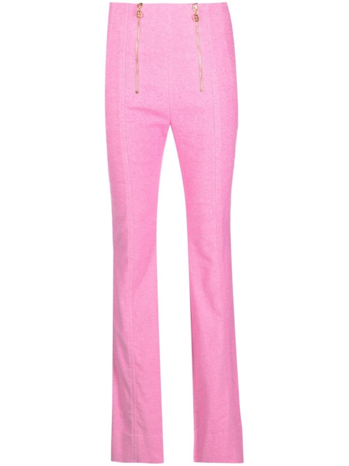 Patou расклешенные брюки с молниями, розовый 
Patou расклешенные брюки с молниями, розовый