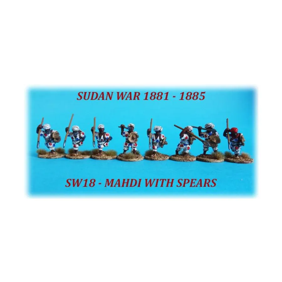 Махди со Спирс, Sudan War 1881-1885 (28mm)
Махди со Спирс, Sudan War 1881-1885 (28mm)
