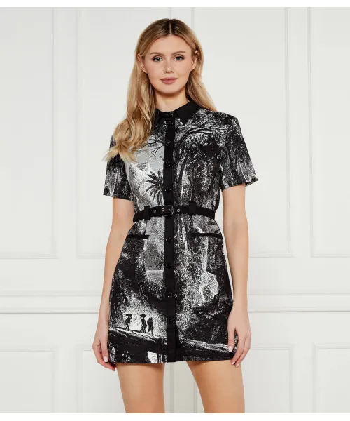 Платье Desigual x m. christian lacroix с тропическим поясом Desigual, черный 
Платье Desigual x m. christian lacroix с тропическим поясом Desigual, черный