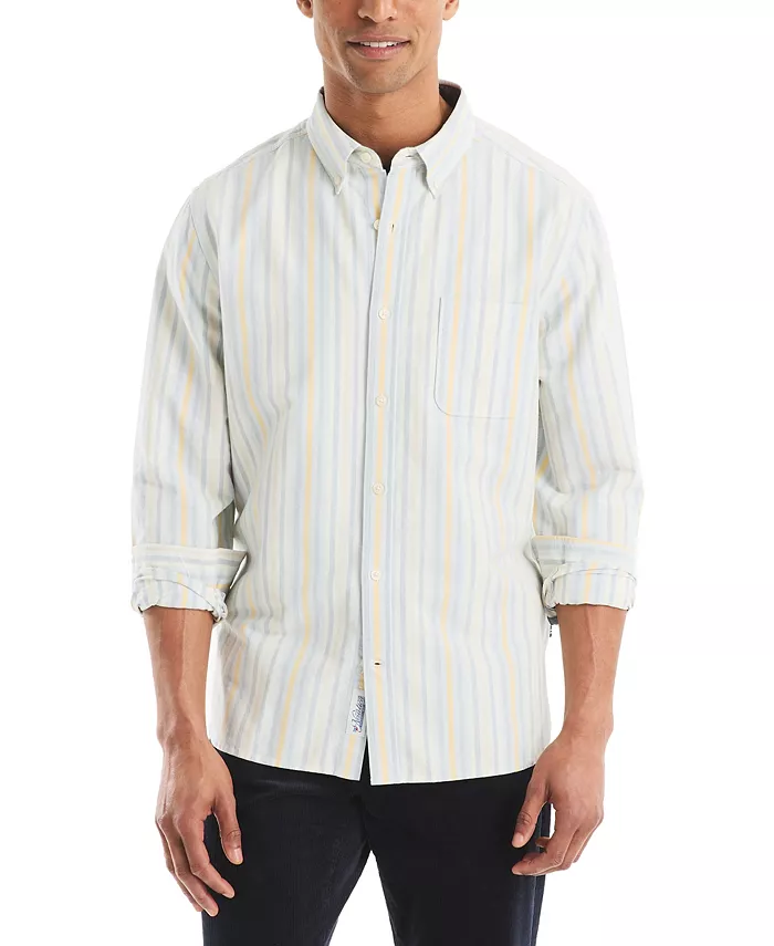 Мужская рубашка с длинным рукавом на пуговицах Nautica, белый
Мужская рубашка с длинным рукавом на пуговицах Nautica, белый