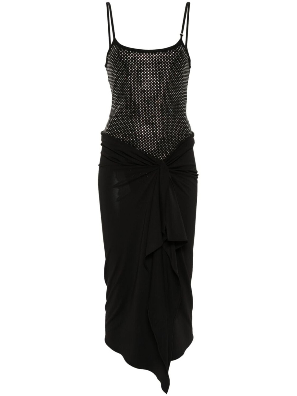 The Attico платье миди со стразами, черный
The Attico платье миди со стразами, черный