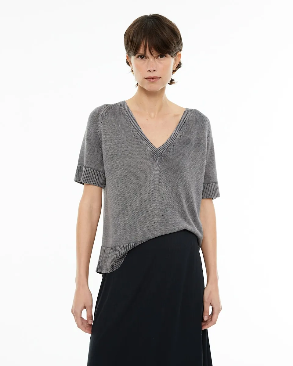 Женский свитер оверсайз с короткими рукавами System Action, серый
Женский свитер оверсайз с короткими рукавами System Action, серый