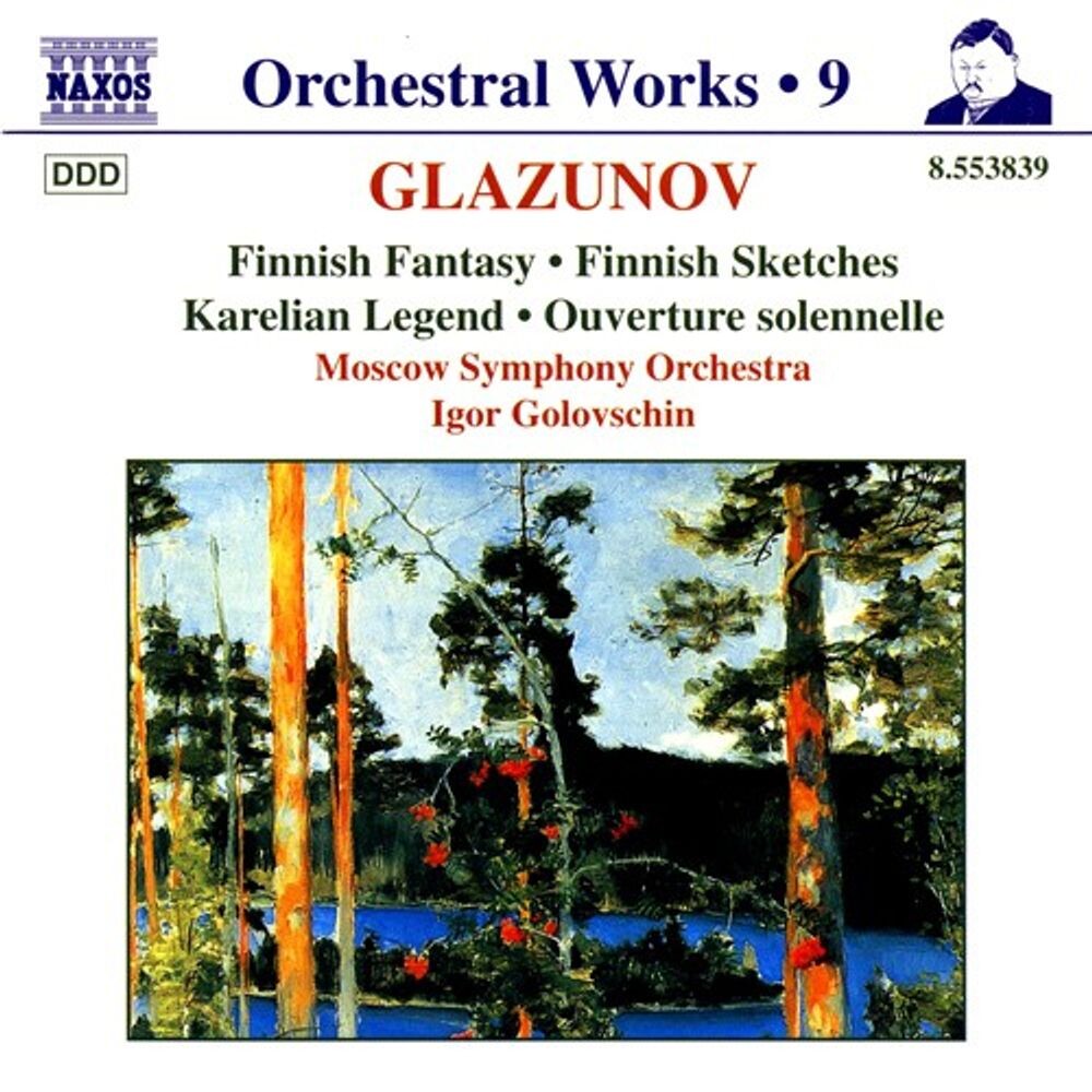 Диск CD Glazunov: Orchestral Works, Vol. 9 - Finnish Fantasy / Finnish Sketches / Karelian Legend / Ouverture Solennelle - Alexander Glazunov, Igor Golovschin, Moscow Symphony Orchestra
Диск CD Glazunov: Orchestral Works, Vol. 9 - Finnish Fantasy / Finnish Sketches / Karelian Legend / Ouverture Solennelle - Alexander Glazunov, Igor Golovschin, Moscow Symphony Orchestra