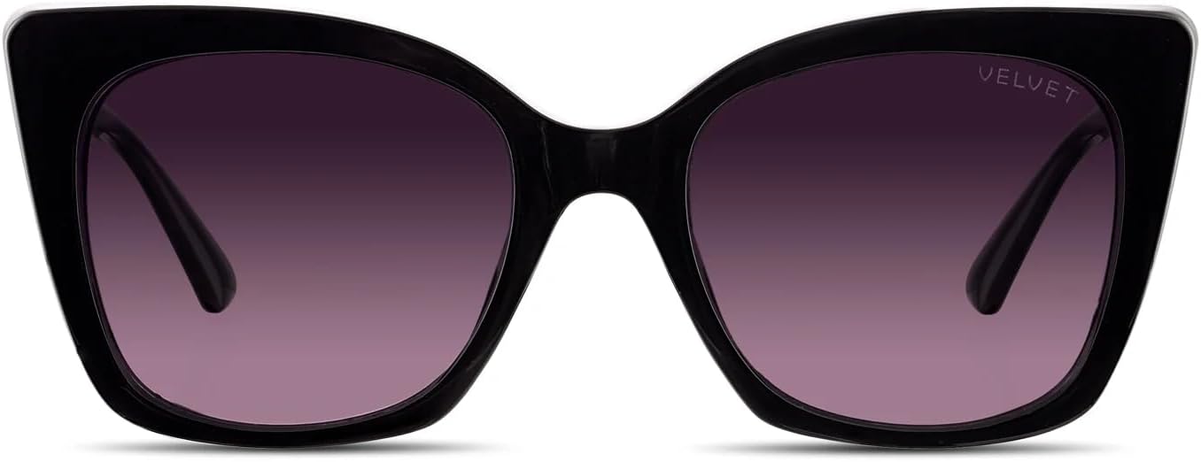 Солнцезащитные очки Velvet Eyewear Ada в стиле «кошачий глаз» для женщин, черные - 100% защита от УФ-излучения - разработаны для женщин - произведено в США, размер Medium, Black
Солнцезащитные очки Velvet Eyewear Ada в стиле «кошачий глаз» для женщин, черные - 100% защита от УФ-излучения - разработаны для женщин - произведено в США, размер Medium, Black