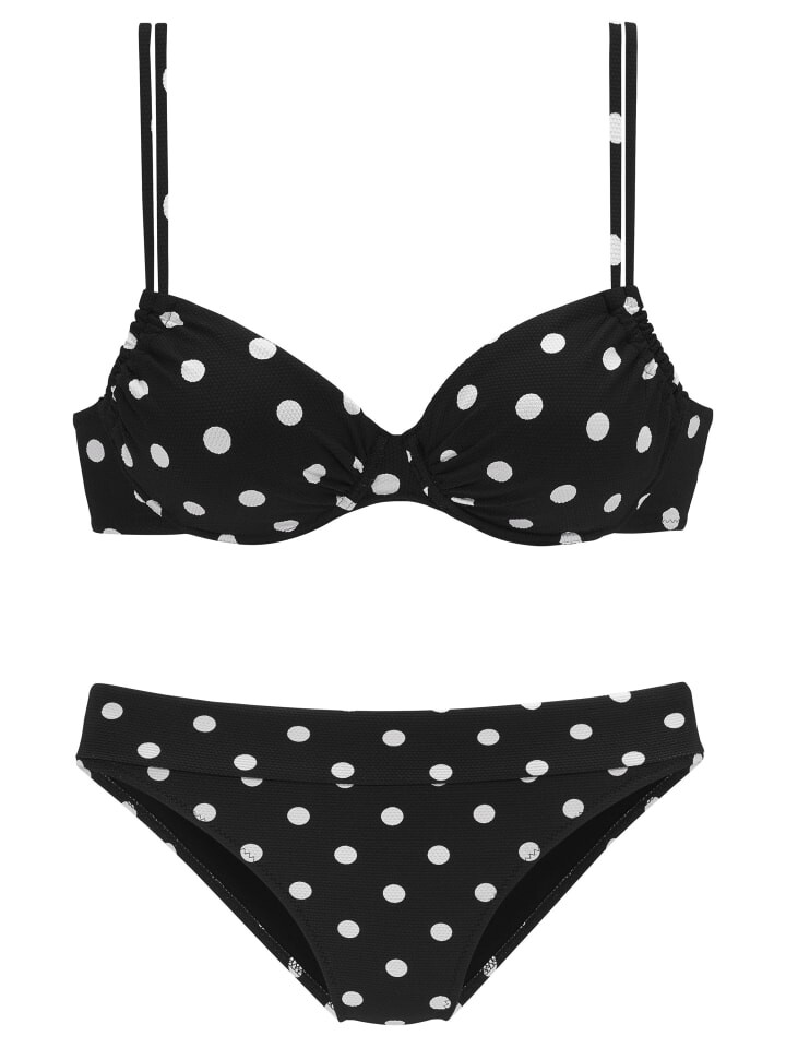 Плавки бикини LASCANA, цвет schwarz/weiß
Плавки бикини LASCANA, цвет schwarz/weiß
