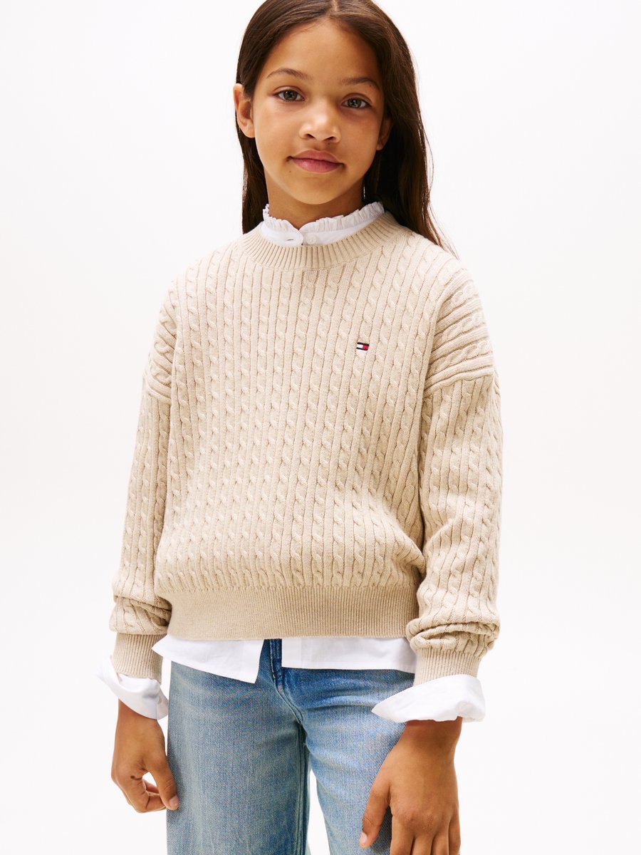 Джемпер Tommy Hilfiger CABLE KNIT RELAXED JUMPER, Malted Milk/Beige
Джемпер Tommy Hilfiger CABLE KNIT RELAXED JUMPER, Malted Milk/Beige