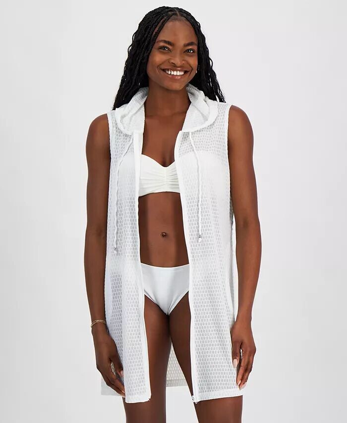 Женская купальная накидка без рукавов с капюшоном и застежкой-молнией спереди J Valdi, белый
Женская купальная накидка без рукавов с капюшоном и застежкой-молнией спереди J Valdi, белый