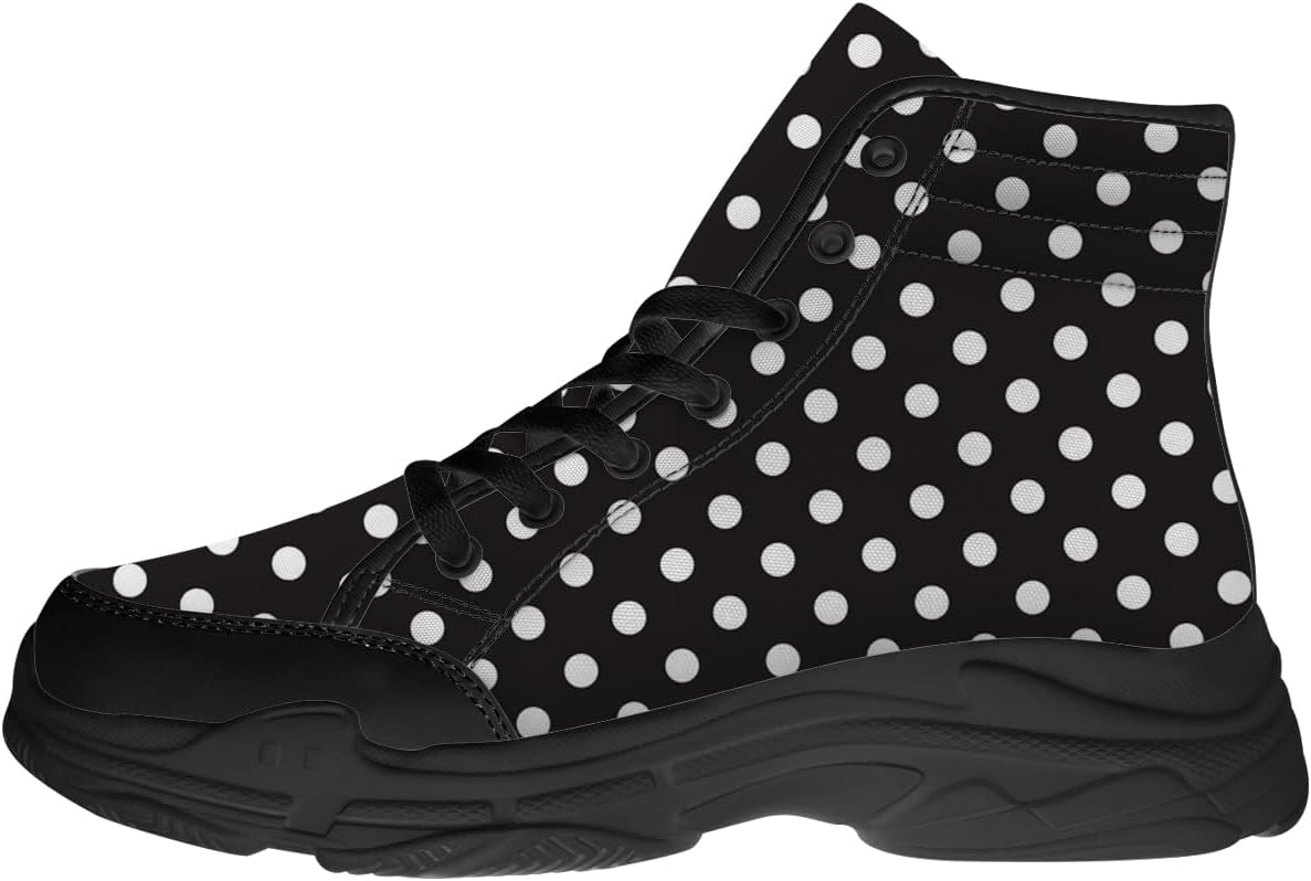 Высокие кеды в горошек для женщин, кружевные кроссовки на платформе, подарок для нее и для него Generic, черный
Высокие кеды в горошек для женщин, кружевные кроссовки на платформе, подарок для нее и для него Generic, черный