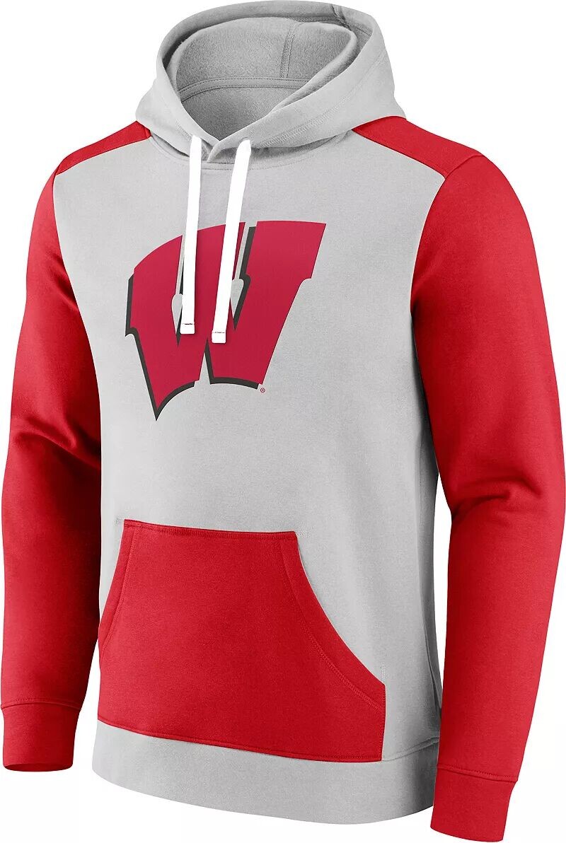 Мужская толстовка с капюшоном серого цвета с цветными блоками NCAA Wisconsin Badgers
Мужская толстовка с капюшоном серого цвета с цветными блоками NCAA Wisconsin Badgers