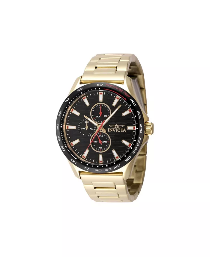 Мужские часы Invicta Racing 48871, кварцевый хронограф, черный циферблат, золотой
Мужские часы Invicta Racing 48871, кварцевый хронограф, черный циферблат, золотой