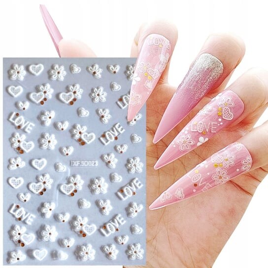 5D наклейки для украшения ногтей Дизайн СЕРДЦЕ СВАДЬБА, Frezarkowo
5D наклейки для украшения ногтей Дизайн СЕРДЦЕ СВАДЬБА, Frezarkowo
