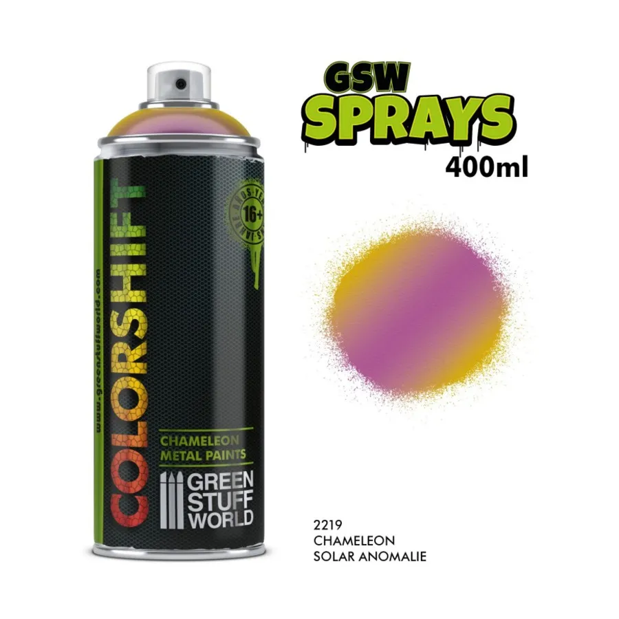 Colourshift Chameleon - Солнечная аномалия (400мл), Paint - Aerosols (Green Stuff World)
Colourshift Chameleon - Солнечная аномалия (400мл), Paint - Aerosols (Green Stuff World)
