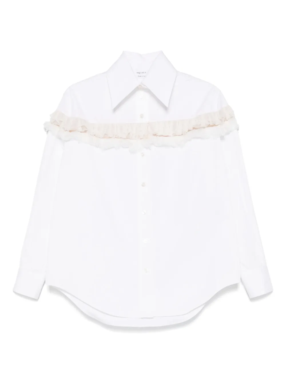 Рубашка с прорезями Alexander McQueen, белый
Рубашка с прорезями Alexander McQueen, белый