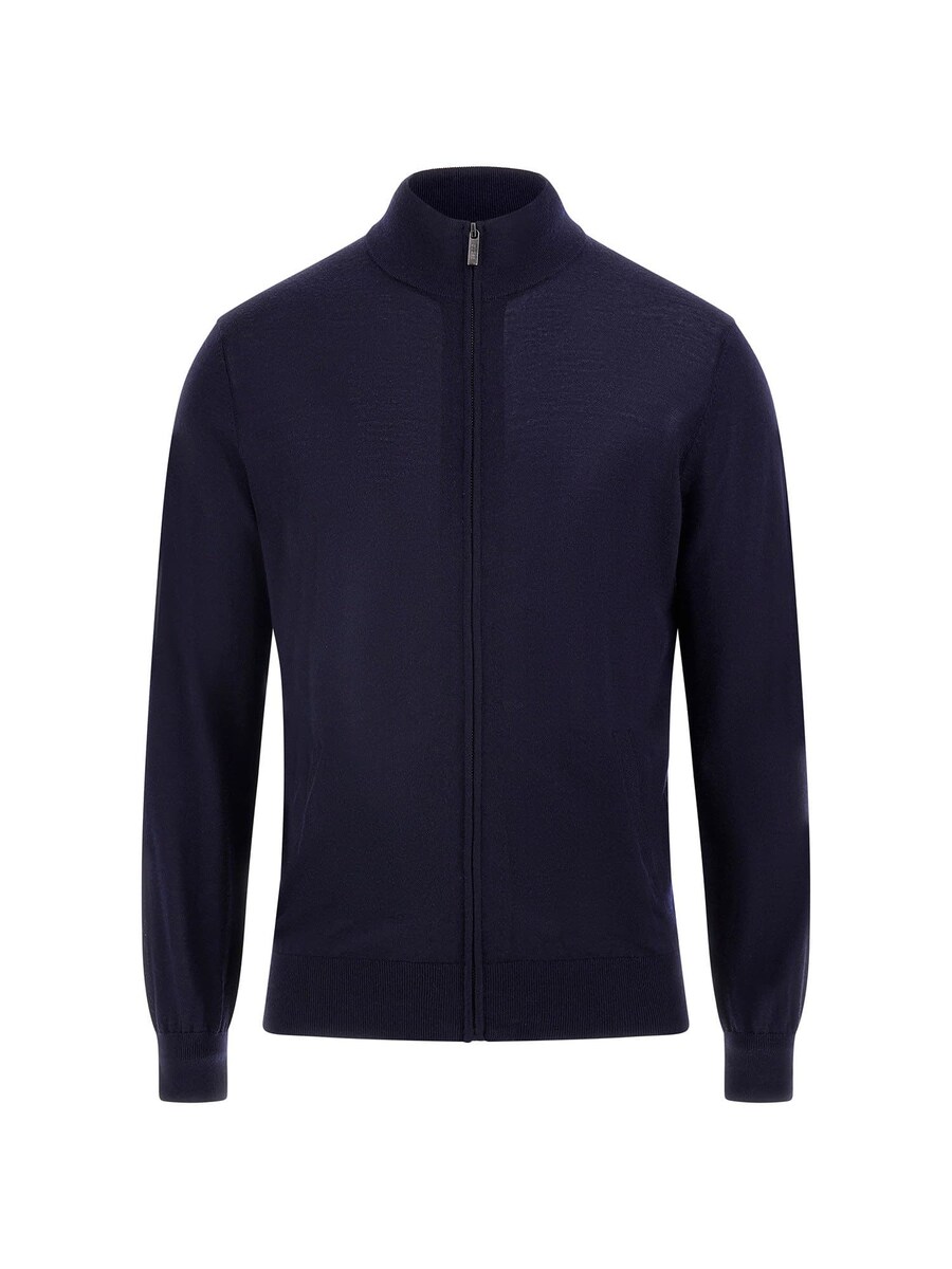 Вязаный кардиган GUESS, темно-синий 
Вязаный кардиган GUESS, темно-синий