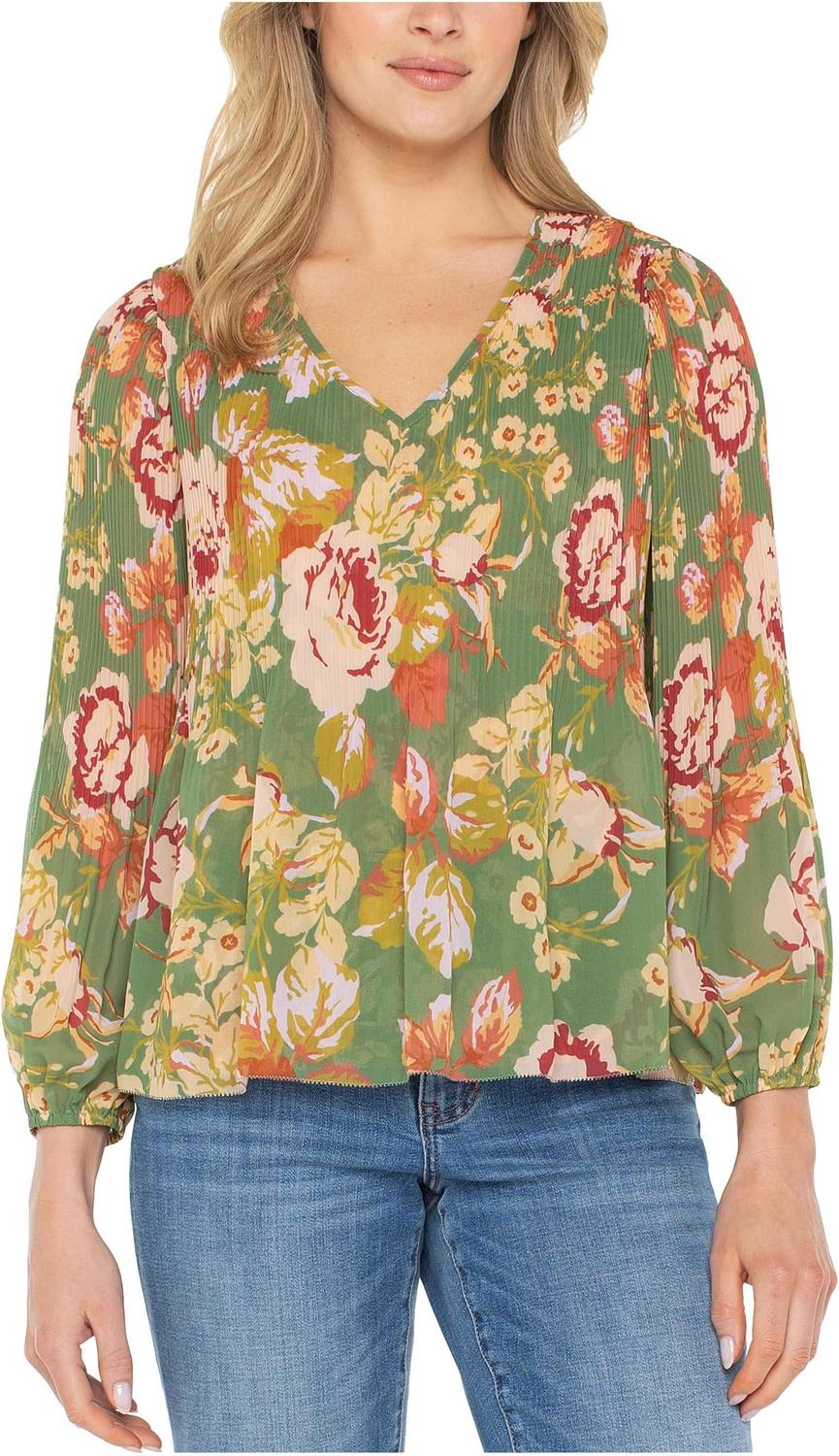 Топ Liverpool Los Angeles Long Sleeve V-Neck Pleated Top, Green Multi Floral
Топ Liverpool Los Angeles Long Sleeve V-Neck Pleated Top, Green Multi Floral