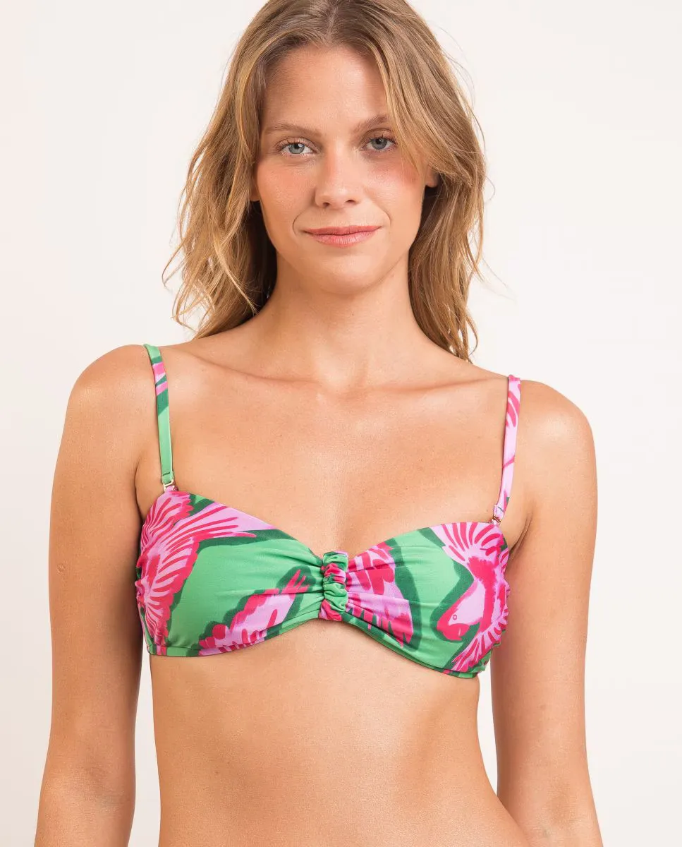 Утепленный лиф бикини-бандо с принтом Río de Sol, мультиколор
Утепленный лиф бикини-бандо с принтом Río de Sol, мультиколор