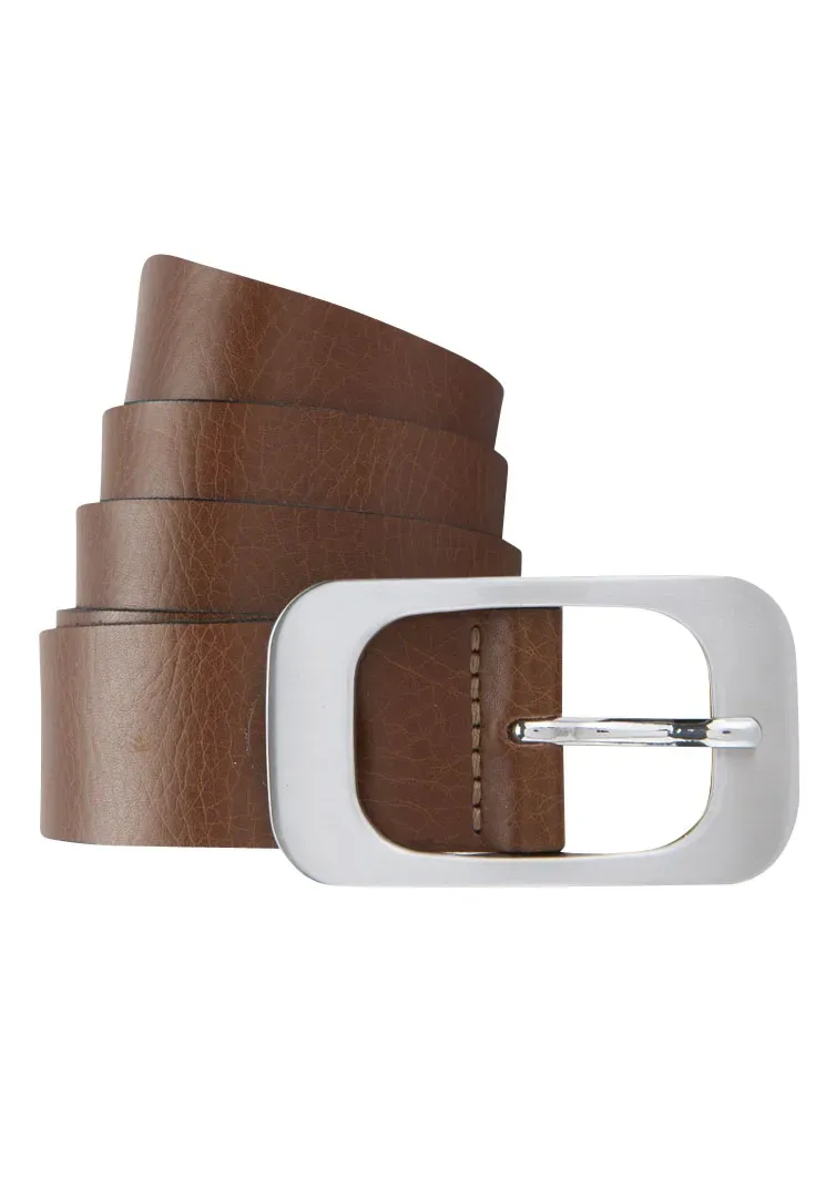 Кожаный ремень BERND GÖTZ с элегантной поверхностью и плоской застежкой, цвет Cognac 
Кожаный ремень BERND GÖTZ с элегантной поверхностью и плоской застежкой, цвет Cognac