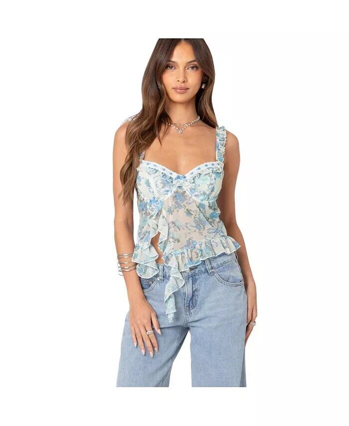 Женский каскадный бюстгальтер-топ с оборками Edikted, мультиколор
Женский каскадный бюстгальтер-топ с оборками Edikted, мультиколор