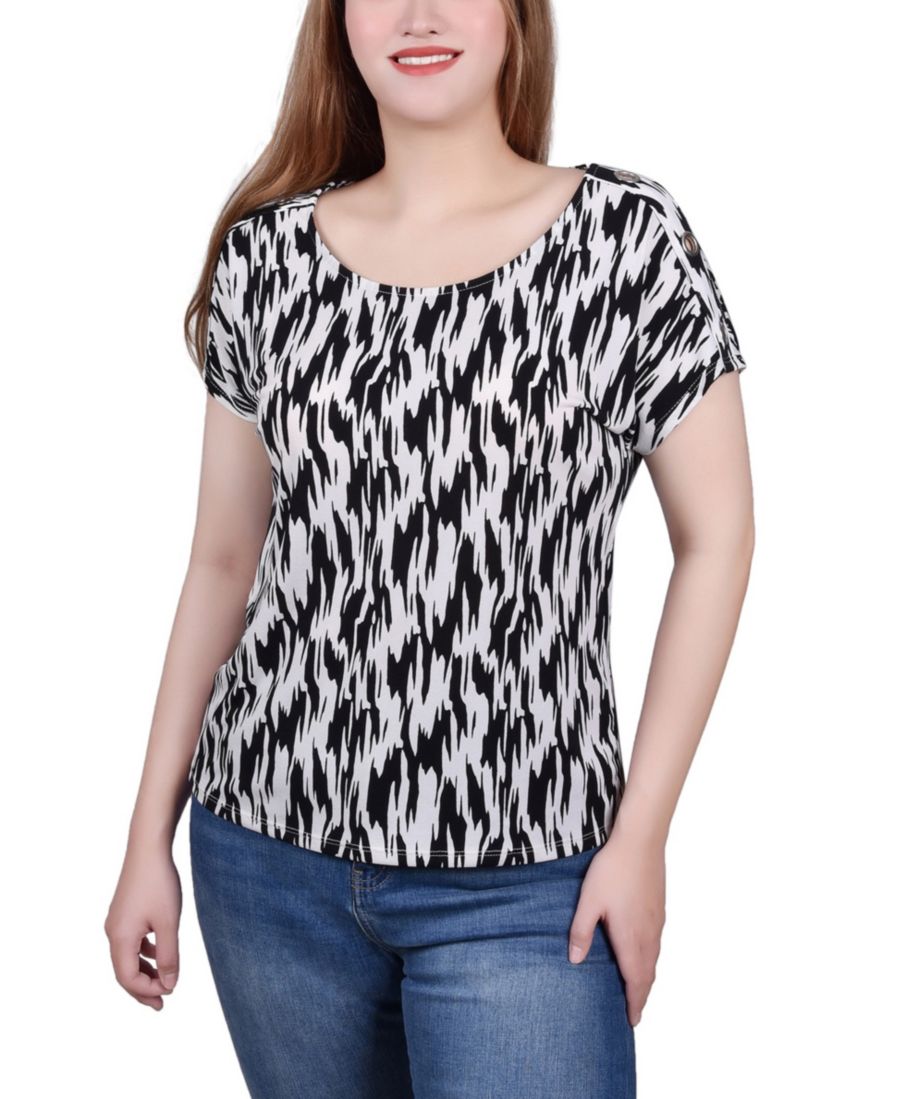 Туника с коротким рукавом и удлиненным рукавом NY Collection, Black
Туника с коротким рукавом и удлиненным рукавом NY Collection, Black