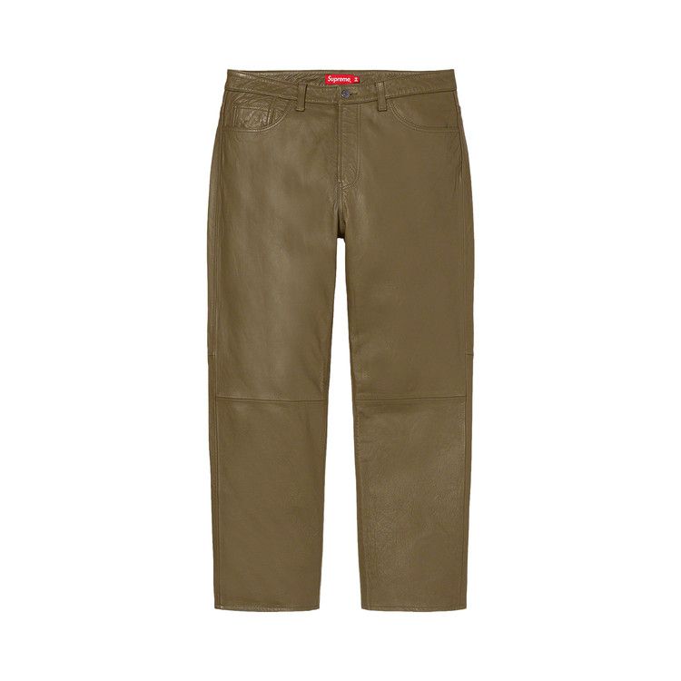 Джинсы Supreme Leather 5-Pocket Jean 'Olive'
Джинсы Supreme Leather 5-Pocket Jean 'Olive'