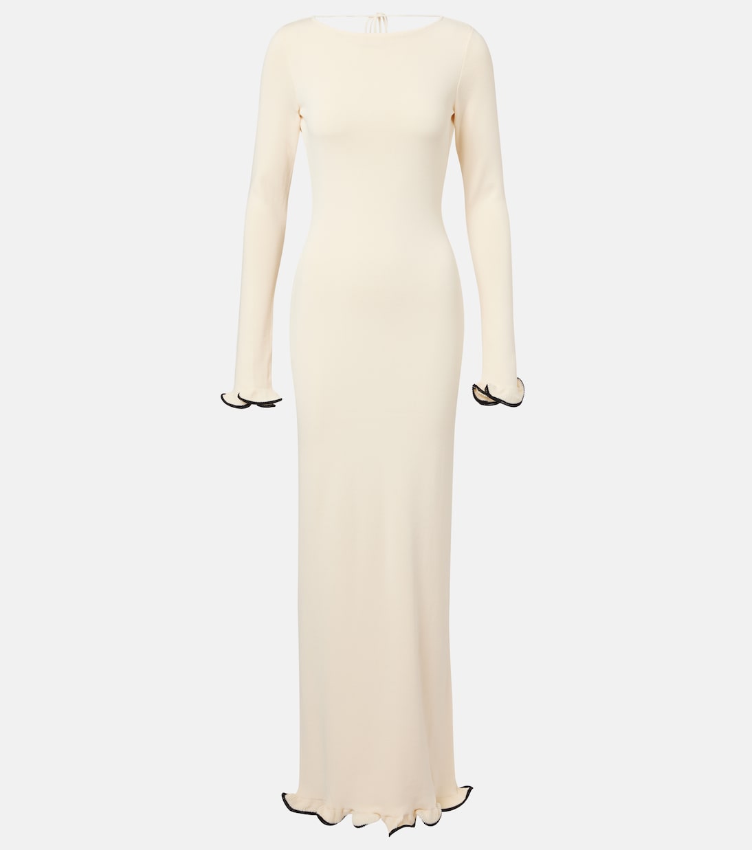 Вязаное платье макси с рюшами Same, Cream/Black
Вязаное платье макси с рюшами Same, Cream/Black