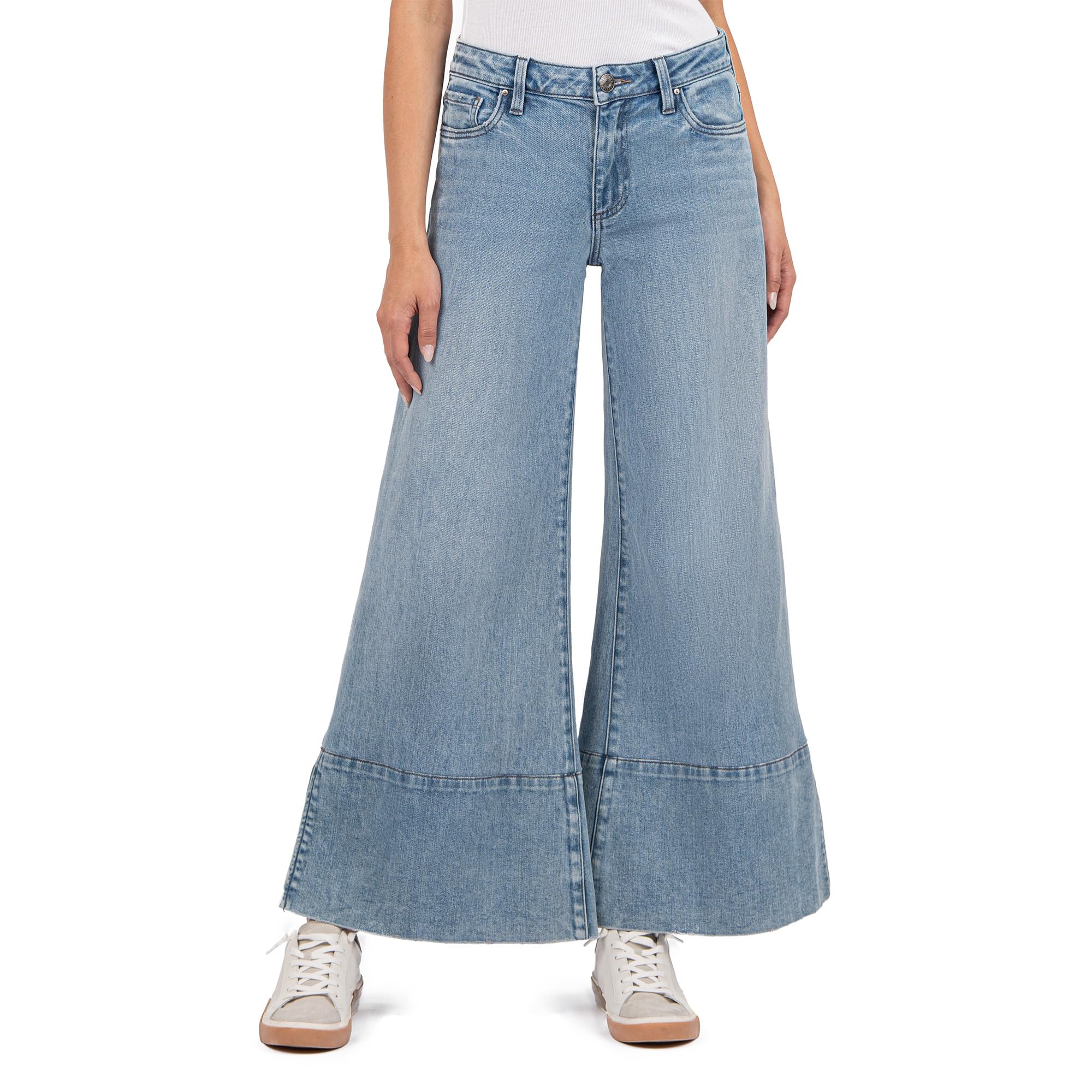 Брюки KUT from the Kloth Goldie Mid-Rise Super Flare-Wide Hem With Slit In Famous, цвет Famous
Брюки KUT from the Kloth Goldie Mid-Rise Super Flare-Wide Hem With Slit In Famous, цвет Famous