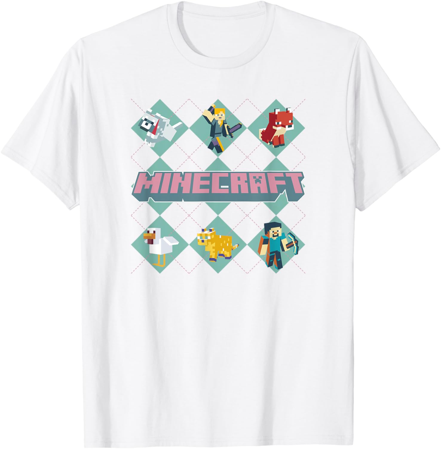 Футболка Minecraft Girls Argyle, белый
Футболка Minecraft Girls Argyle, белый