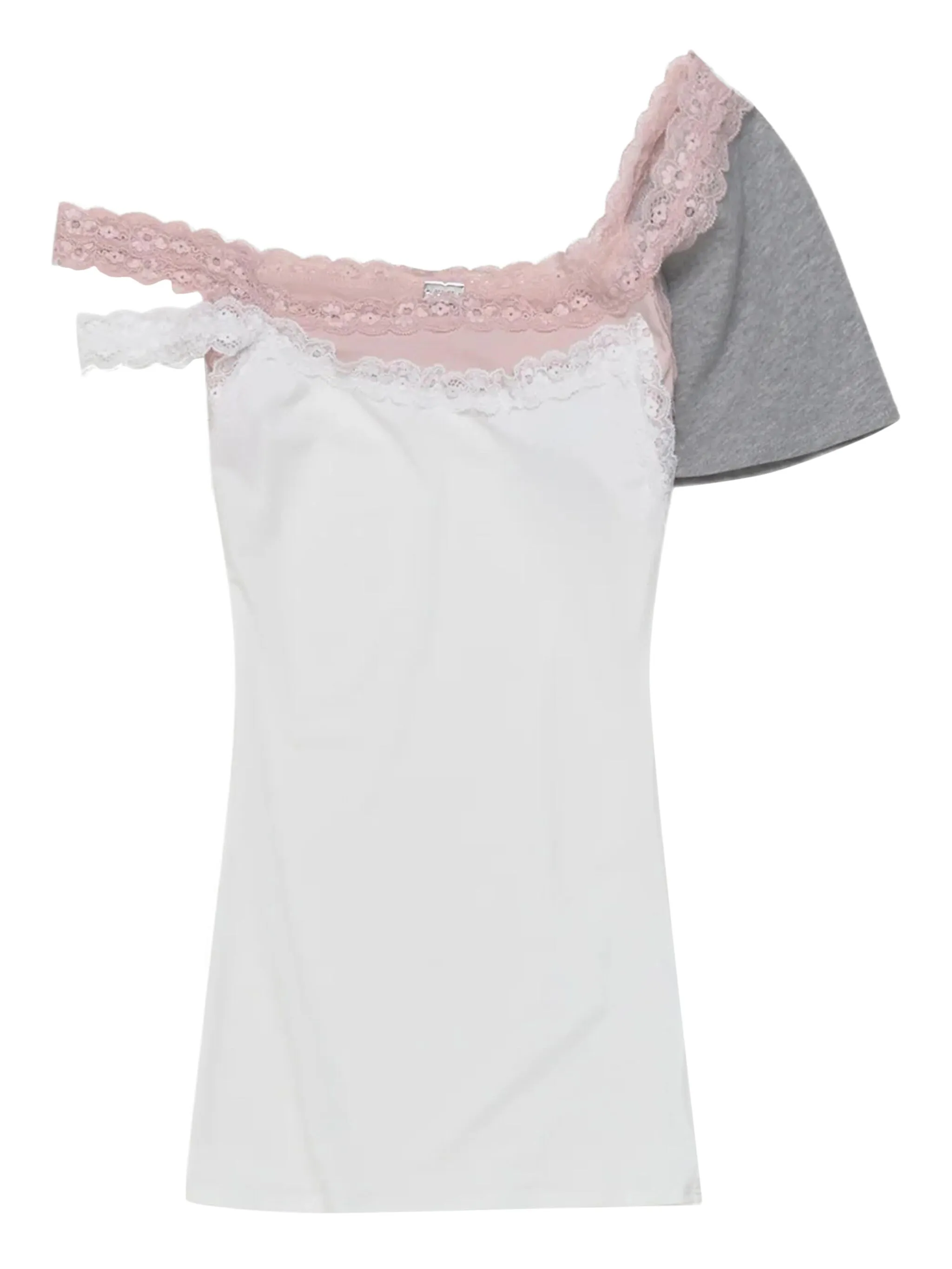 Многослойный топ с кружевом All In, белый
Многослойный топ с кружевом All In, белый