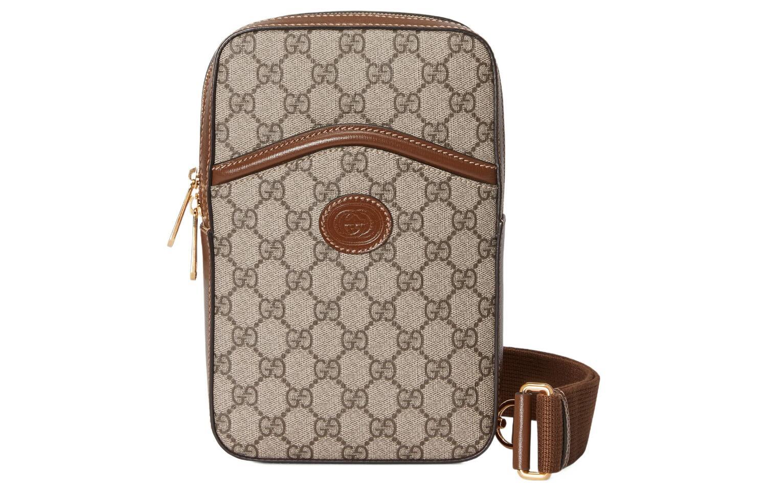 GUCCI Сумка-мессенджер из холста с кожаной отделкой
GUCCI Сумка-мессенджер из холста с кожаной отделкой