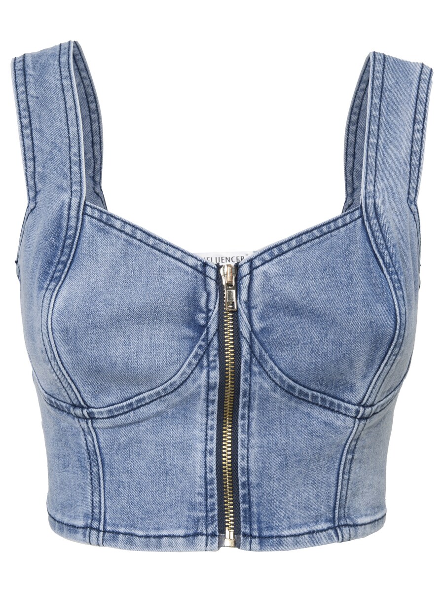 Топ Influencer, синий деним
Топ Influencer, синий деним