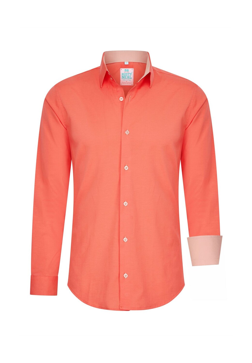 Рубашка с контрастным внутренним воротником RUSTY NEAL, оранжевый
Рубашка с контрастным внутренним воротником RUSTY NEAL, оранжевый