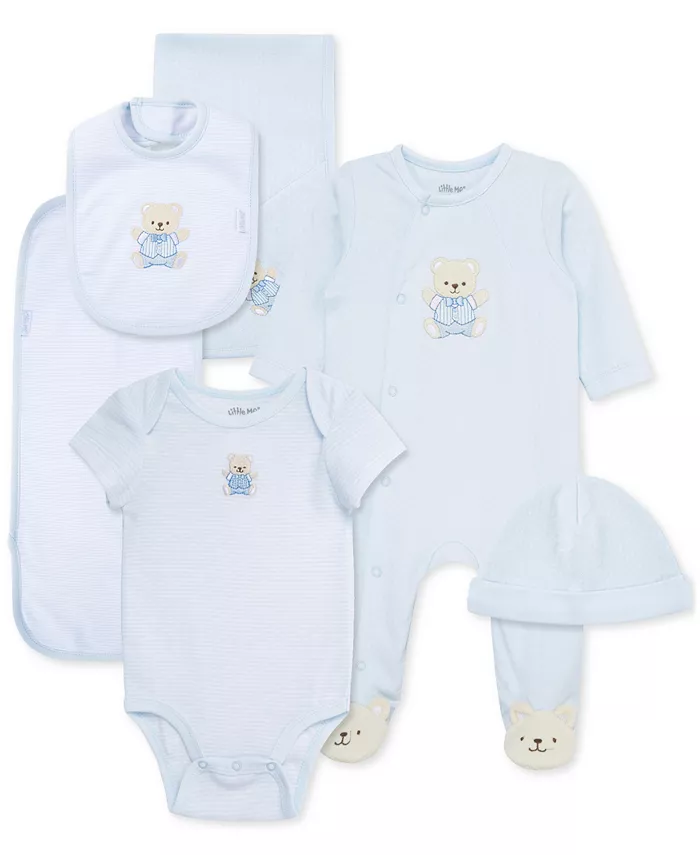 Милая подарочная коробка с медвежонком для мальчиков, хлопковый комплект из 6 предметов Little Me, синий
Милая подарочная коробка с медвежонком для мальчиков, хлопковый комплект из 6 предметов Little Me, синий