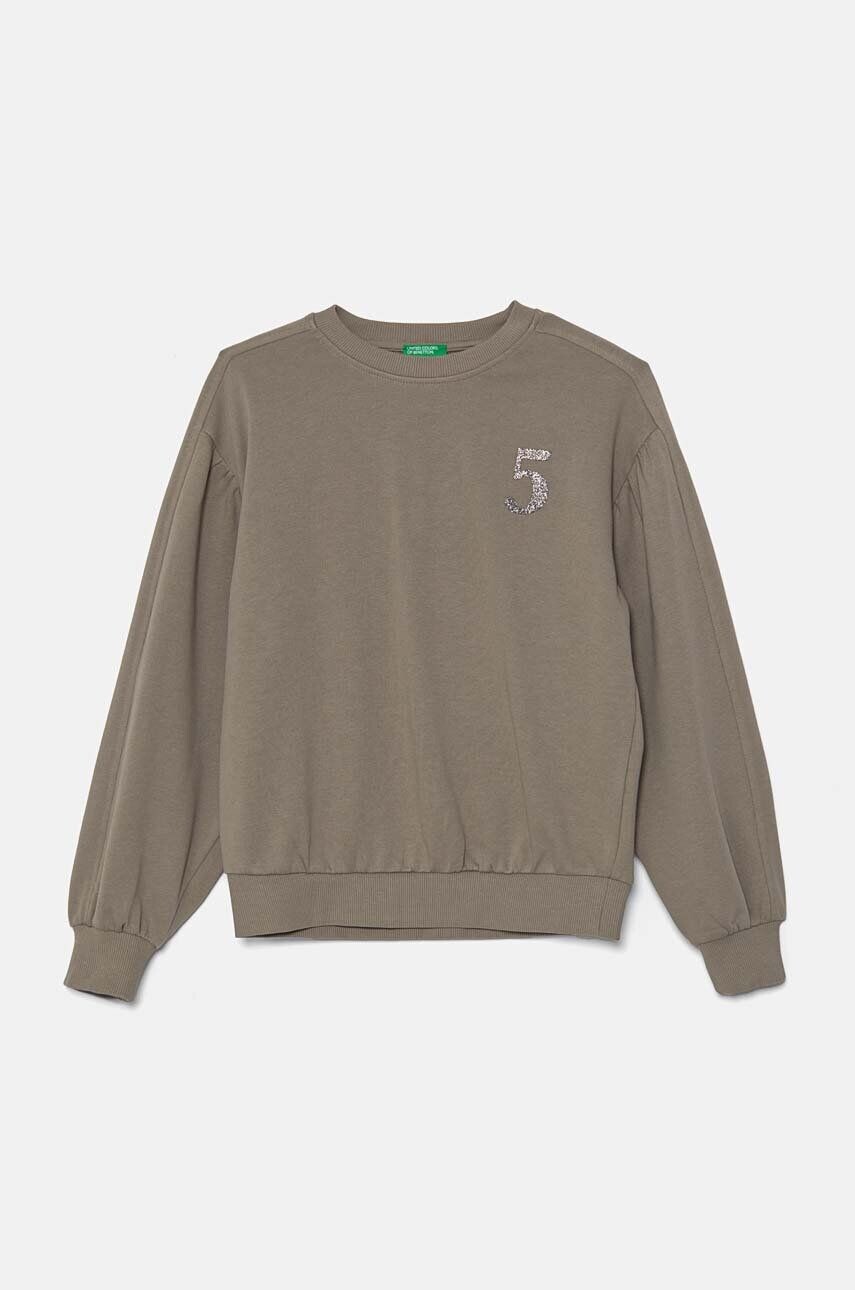 Детская хлопковая толстовка United Colors of Benetton, зеленый
Детская хлопковая толстовка United Colors of Benetton, зеленый