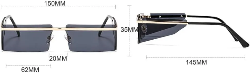 Маленькие солнцезащитные очки без оправы для женщин, панк-очки, мужские очки в стиле ретро, прямоугольные очки для женщин, защита от УФ-излучения UV400 LANGSER, 5
Маленькие солнцезащитные очки без оправы для женщин, панк-очки, мужские очки в стиле ретро, прямоугольные очки для женщин, защита от УФ-излучения UV400 LANGSER, 5