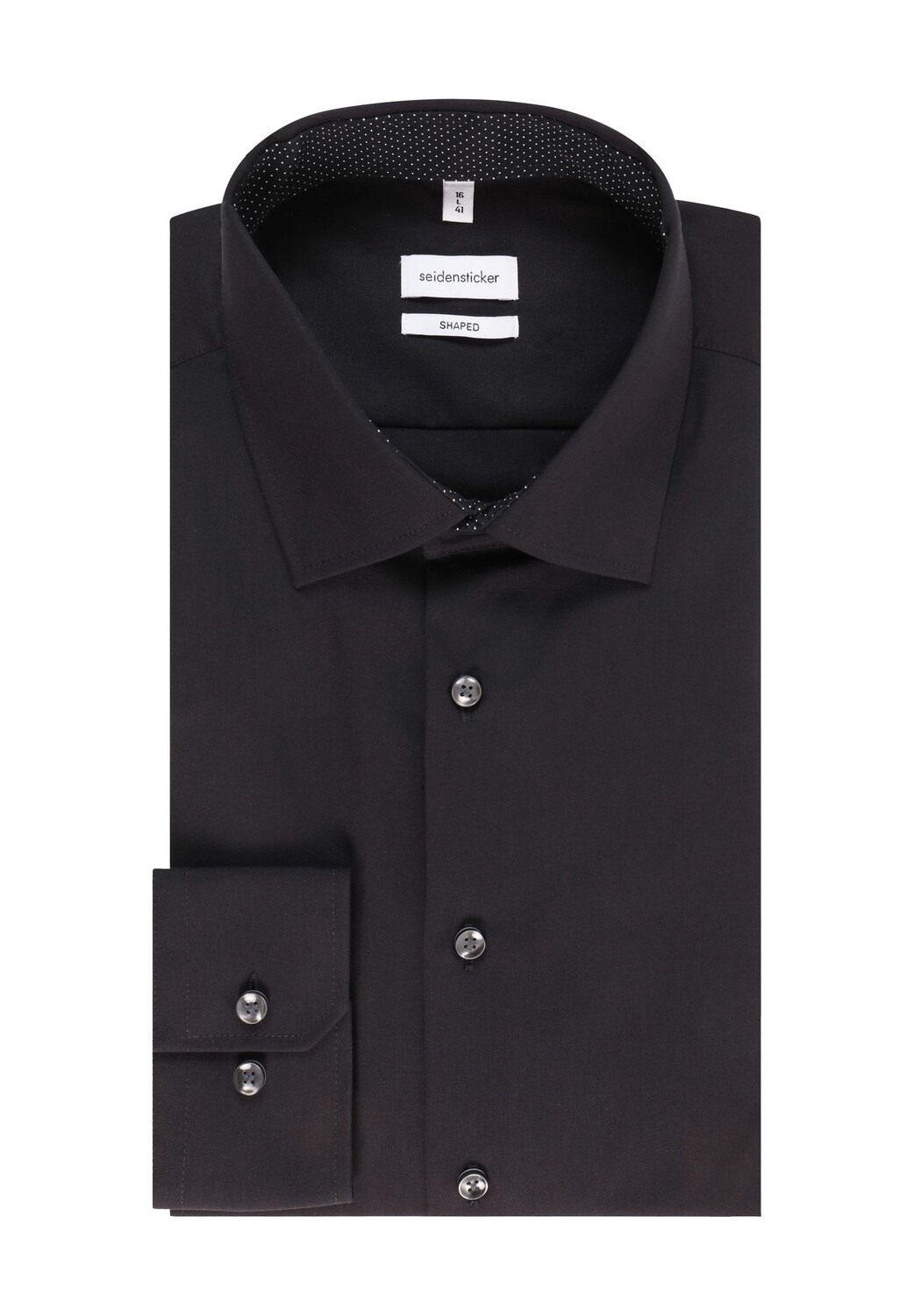 Рубашка деловая Smart Essentials, фасонный крой, рукав 1/1, без глажки, мужская seidensticker, черный
Рубашка деловая Smart Essentials, фасонный крой, рукав 1/1, без глажки, мужская seidensticker, черный